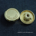 different customised logo fasteners shiny metal buttons for jeans